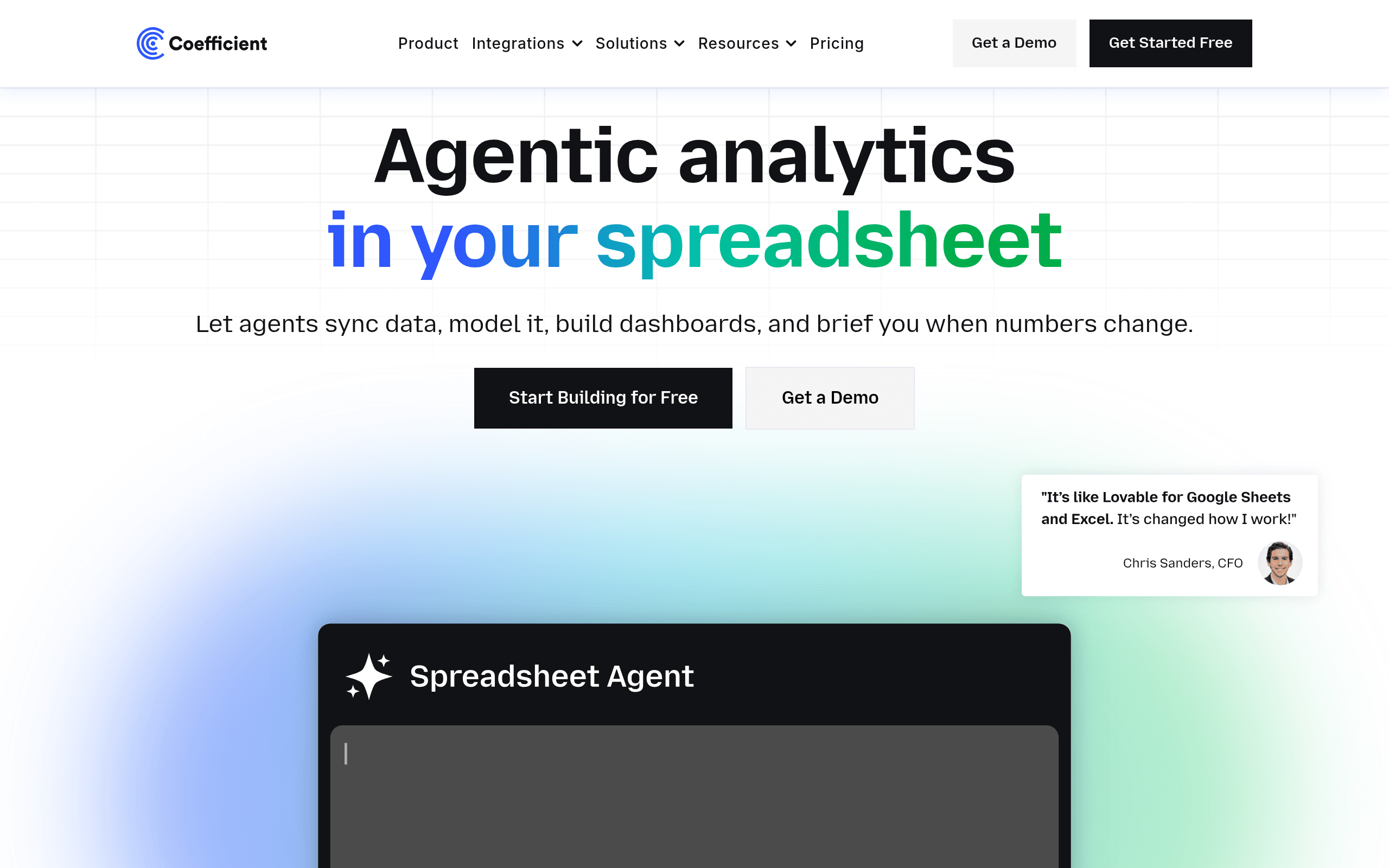 Coefficient - AI tool screenshot