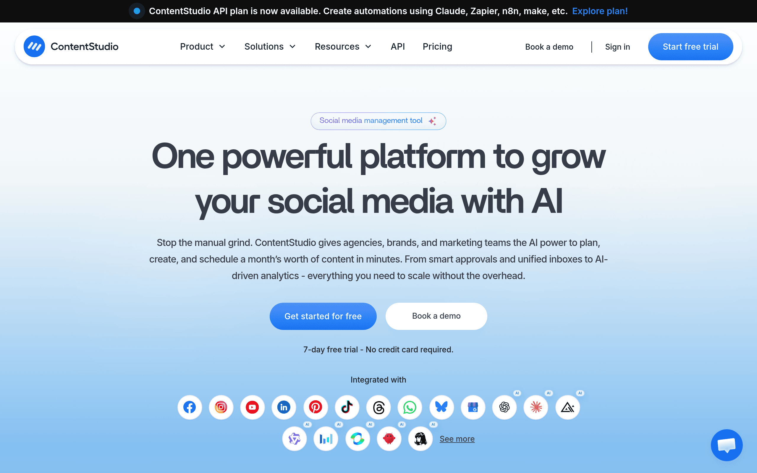 ContentStudio - AI tool screenshot