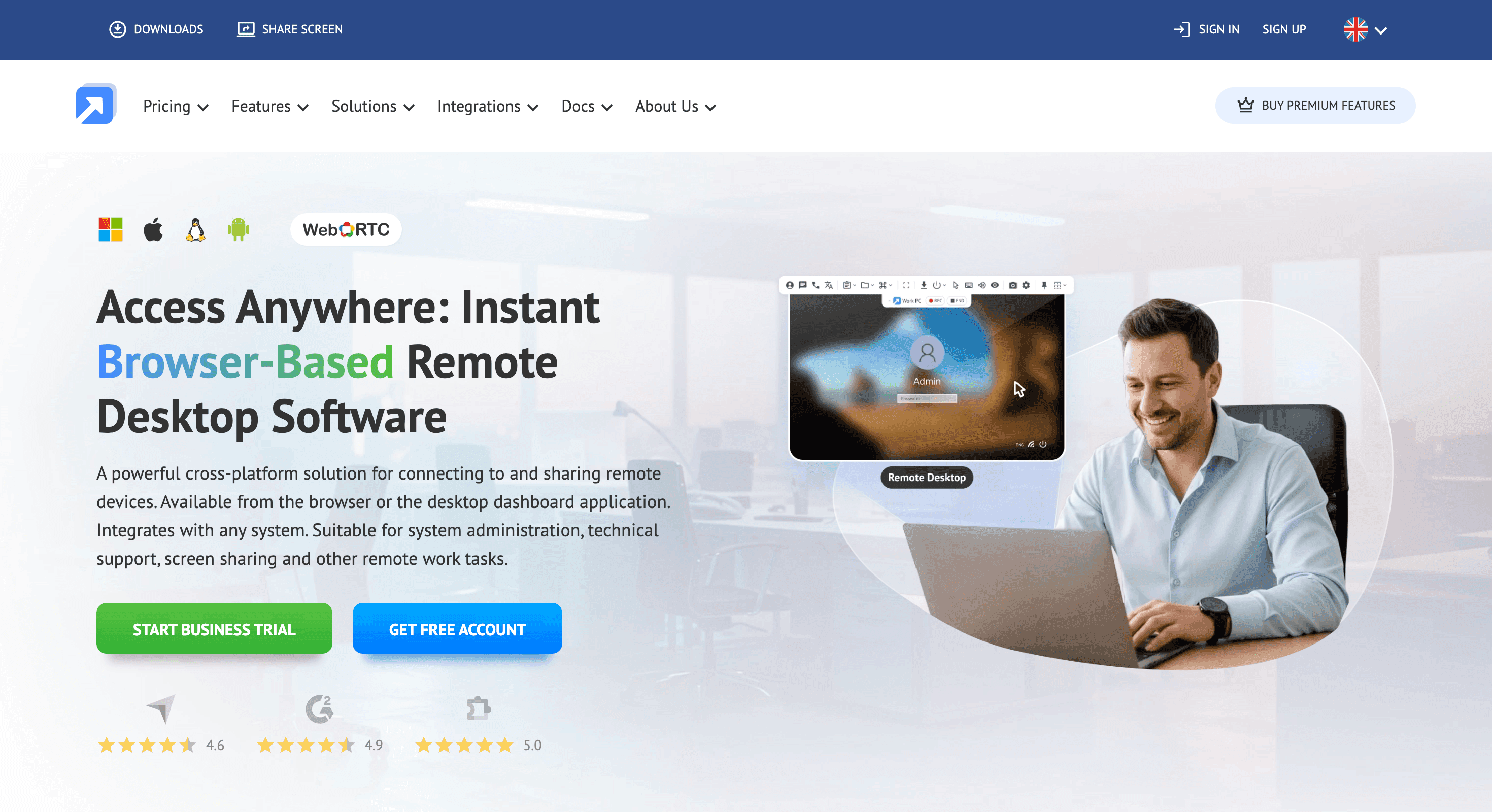 Getscreen.me - AI tool screenshot