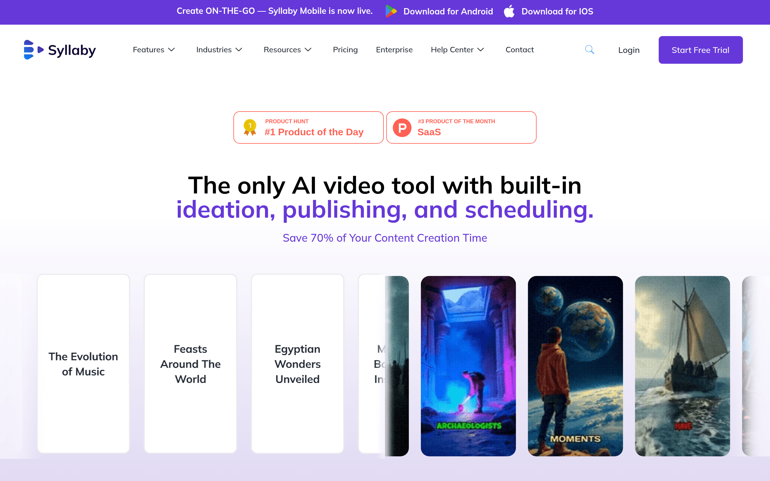 Syllaby - AI tool screenshot