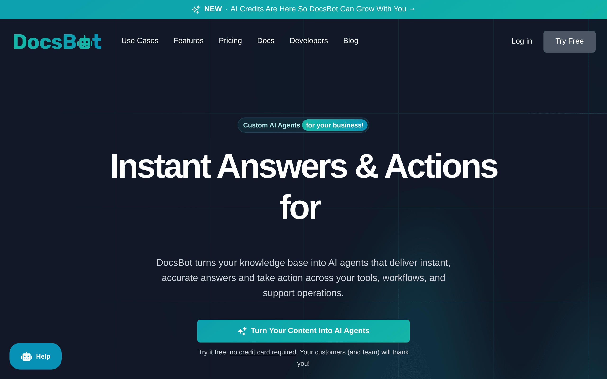 DocsBot - AI tool screenshot