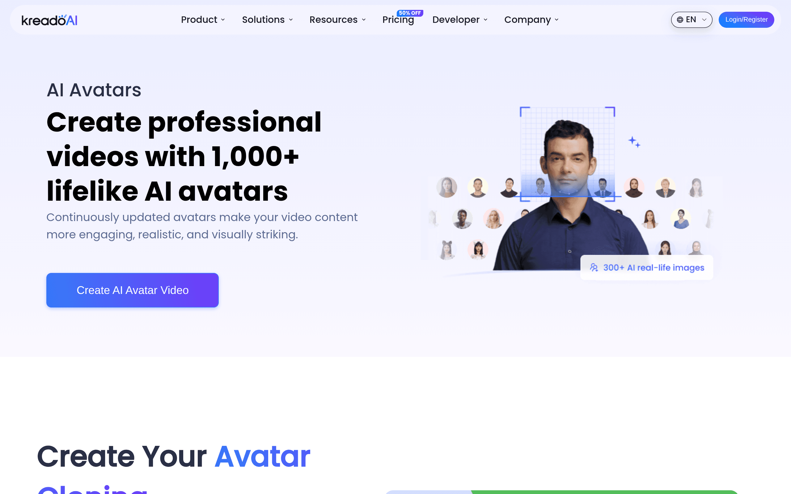 KreadoAI - AI tool screenshot