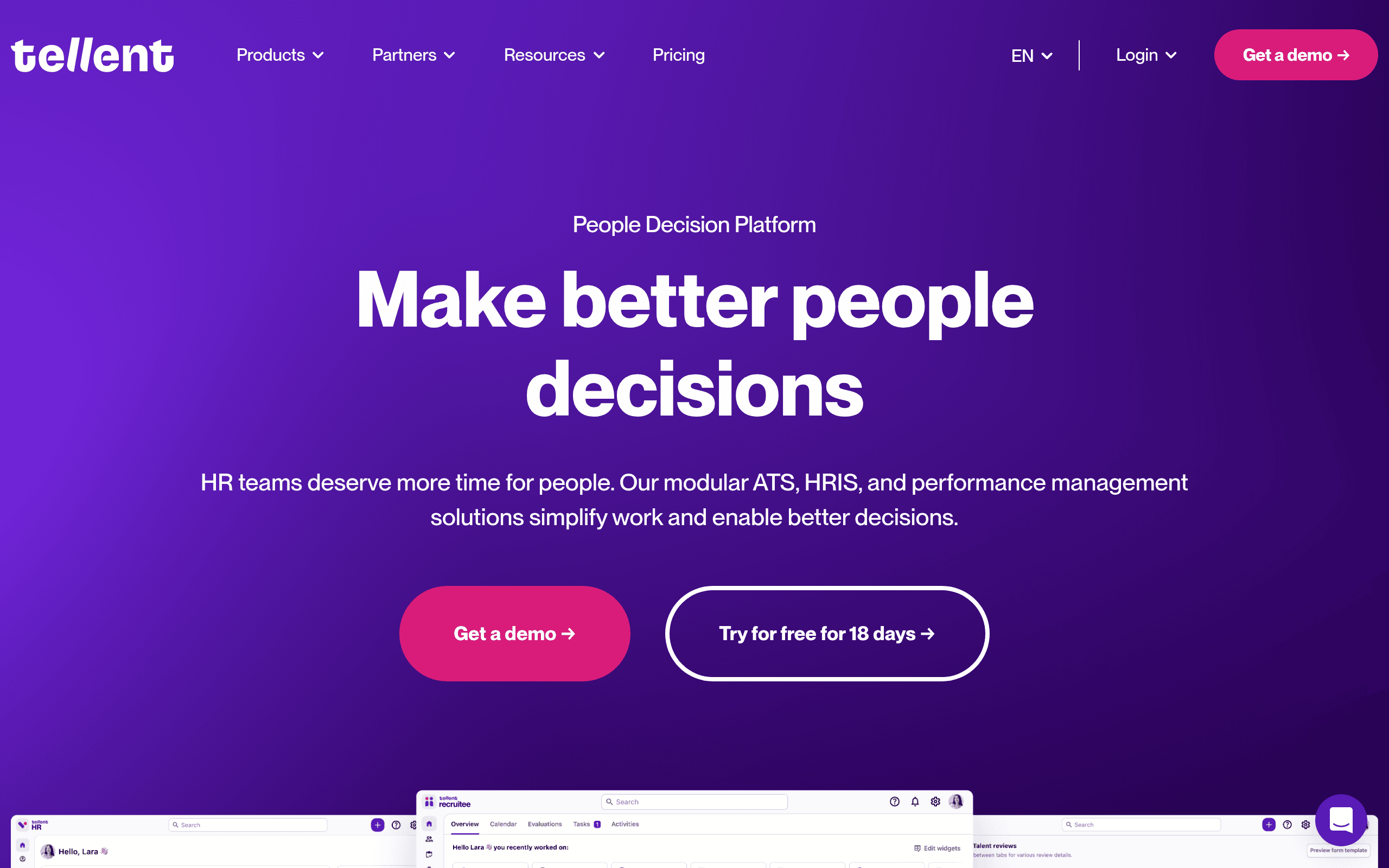 Tellent - AI tool screenshot