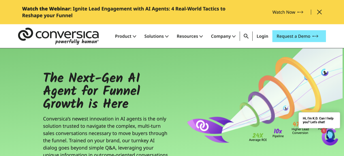 Conversica - AI tool screenshot