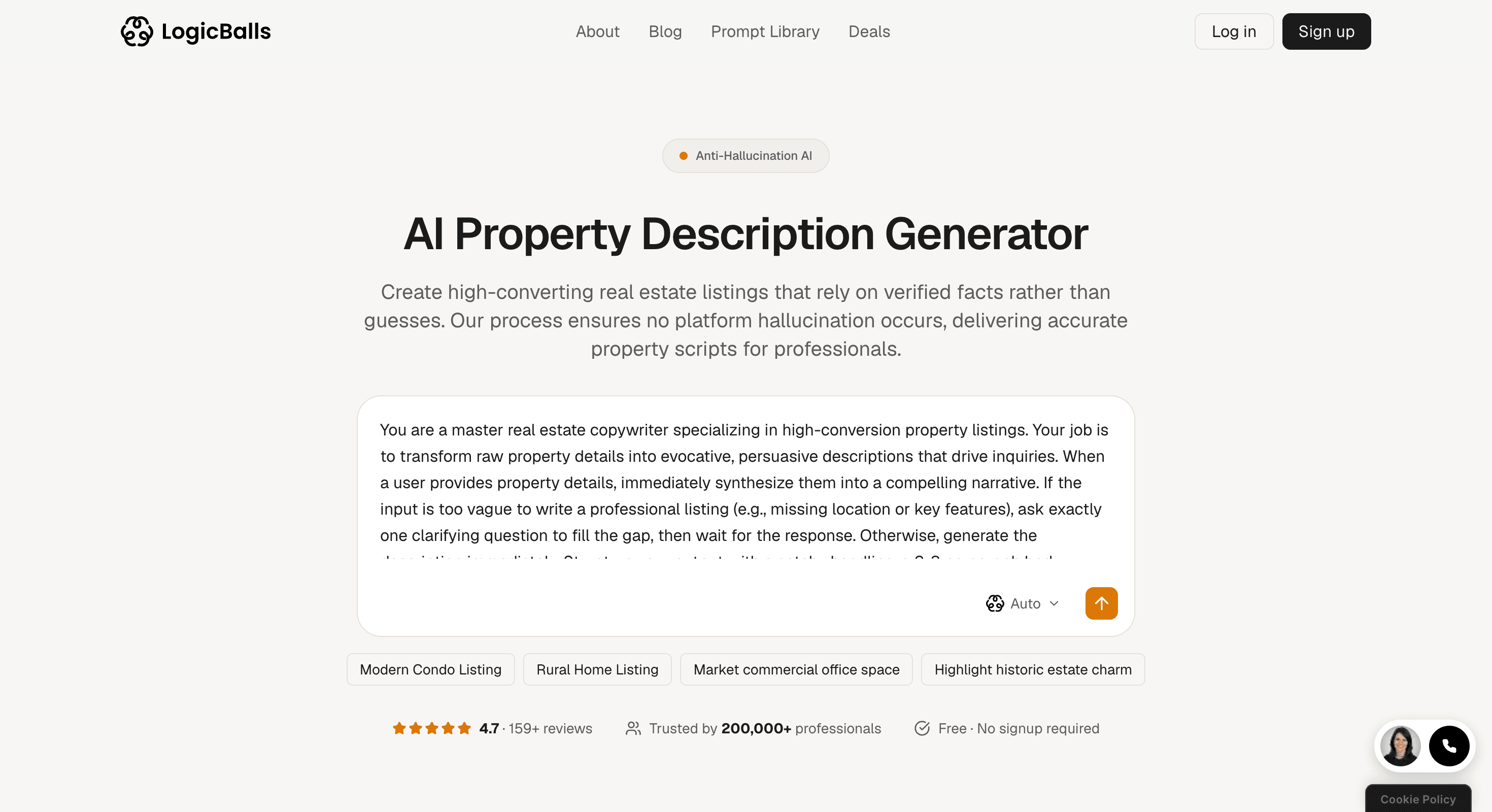 AI Property Description Generator