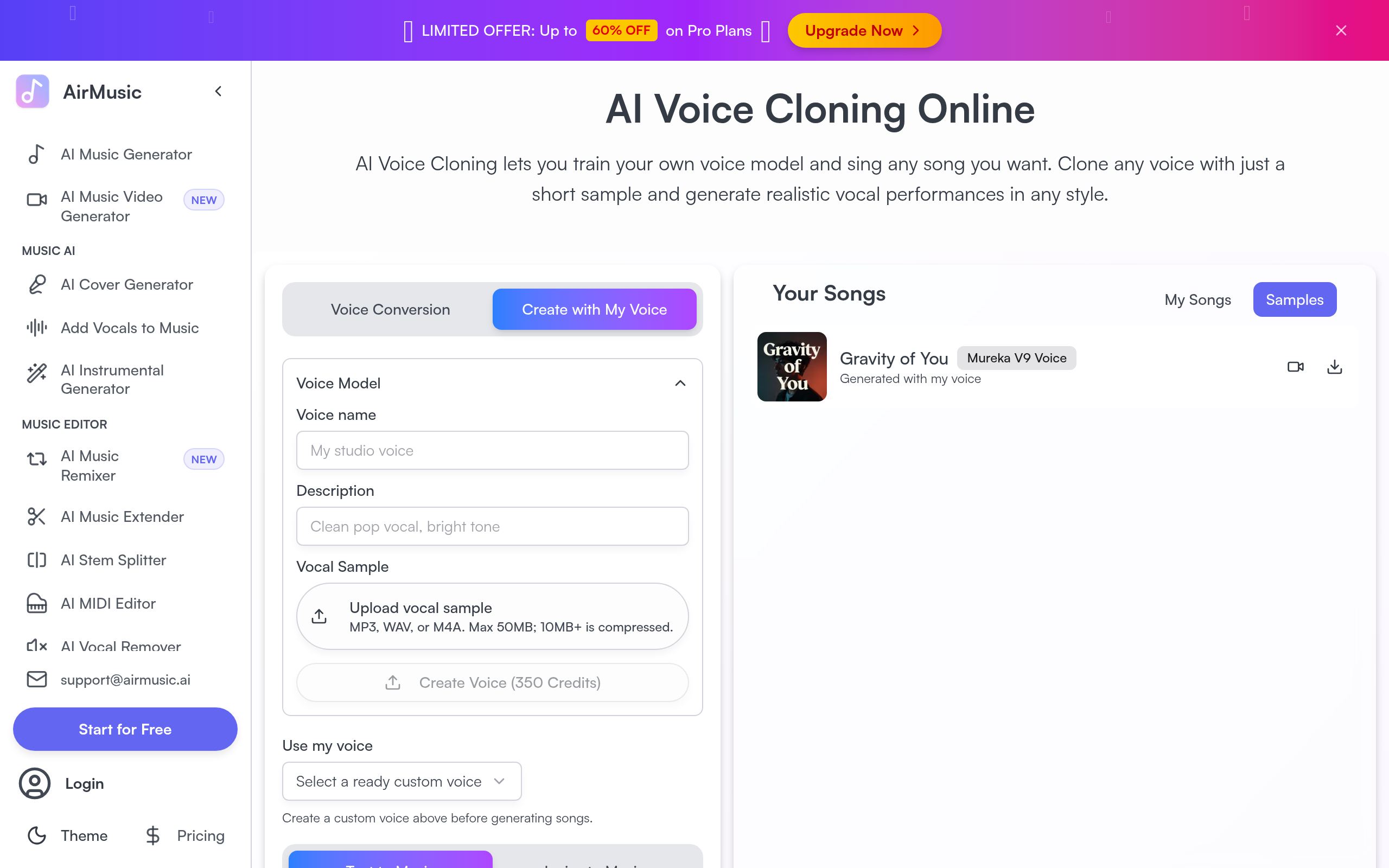 AirMusic Voice Cloning