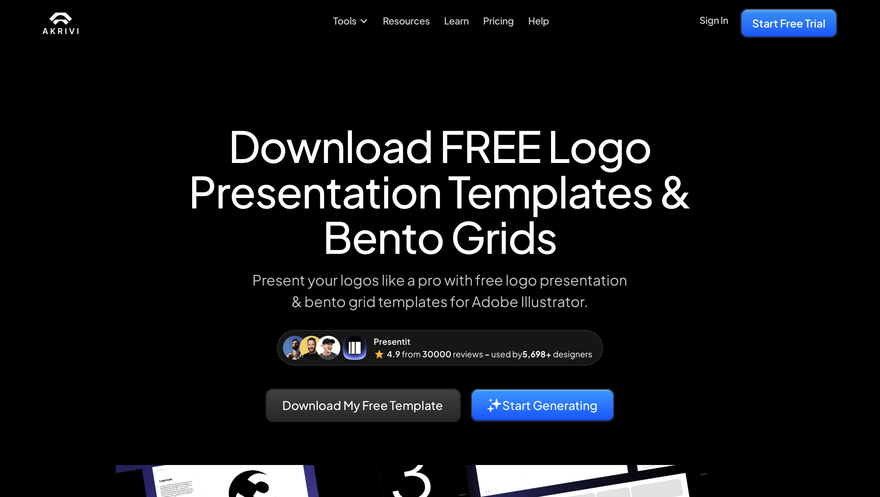 Akrivi Logo Presentation Templates