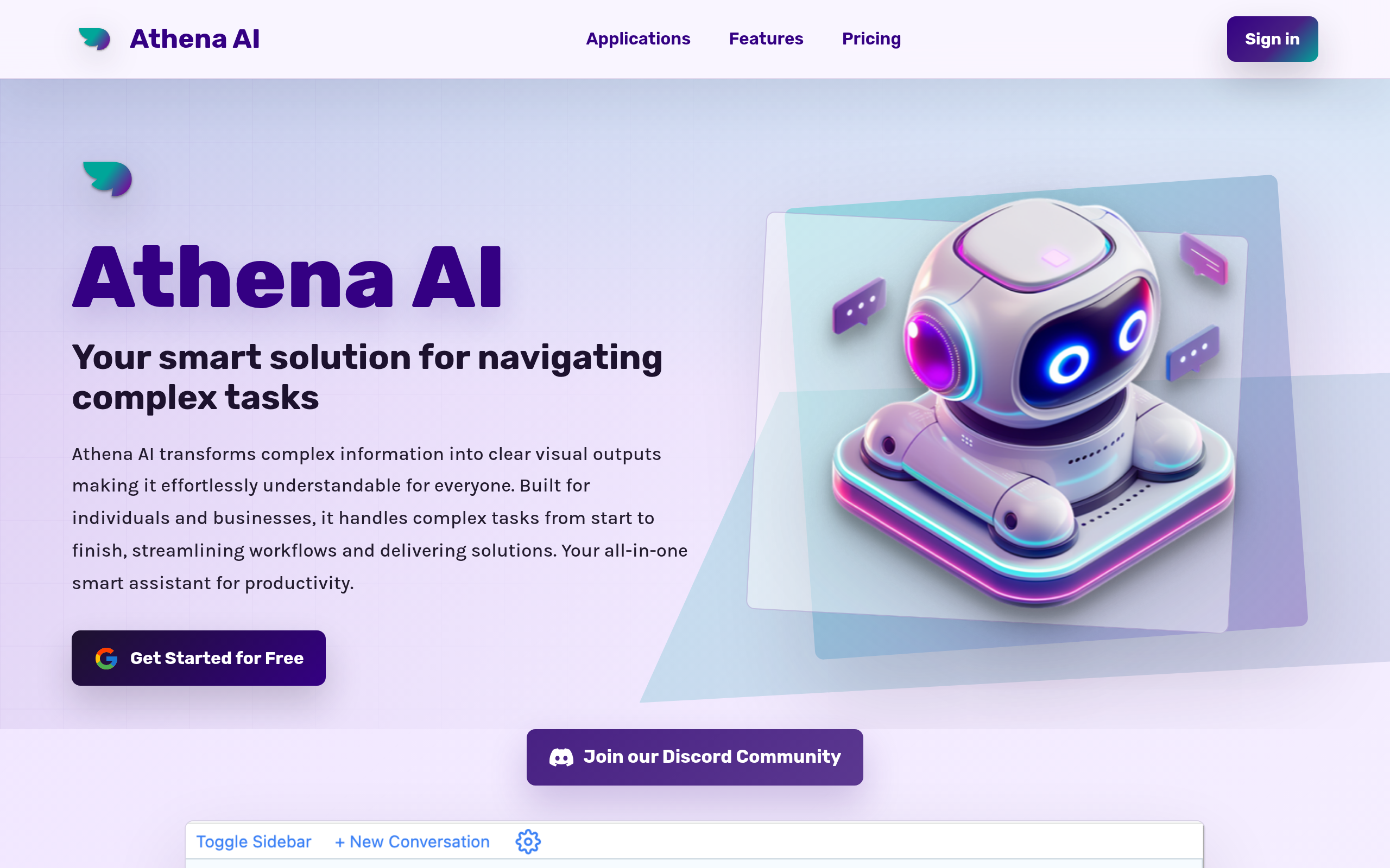 Athena AI screenshot