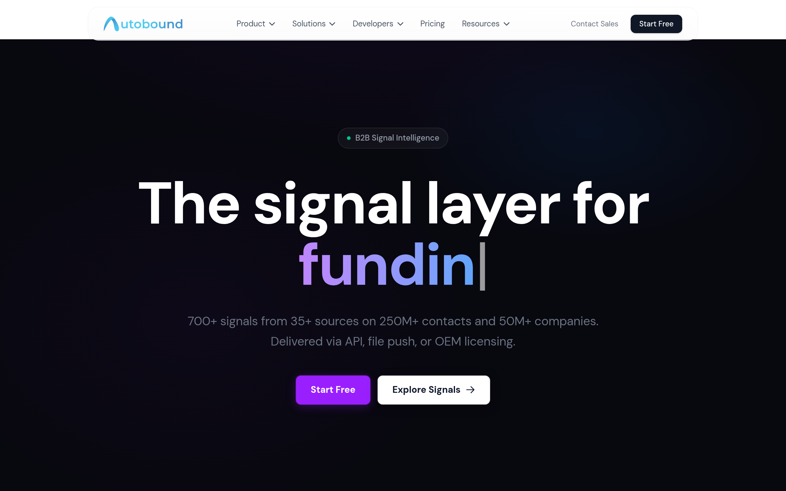Autobound Signal API