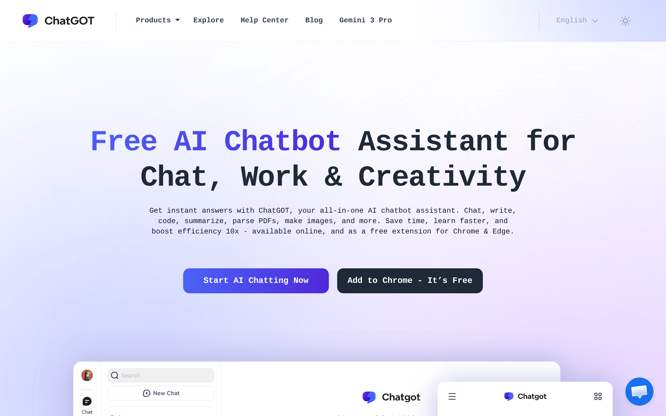 ChatGOT screenshot