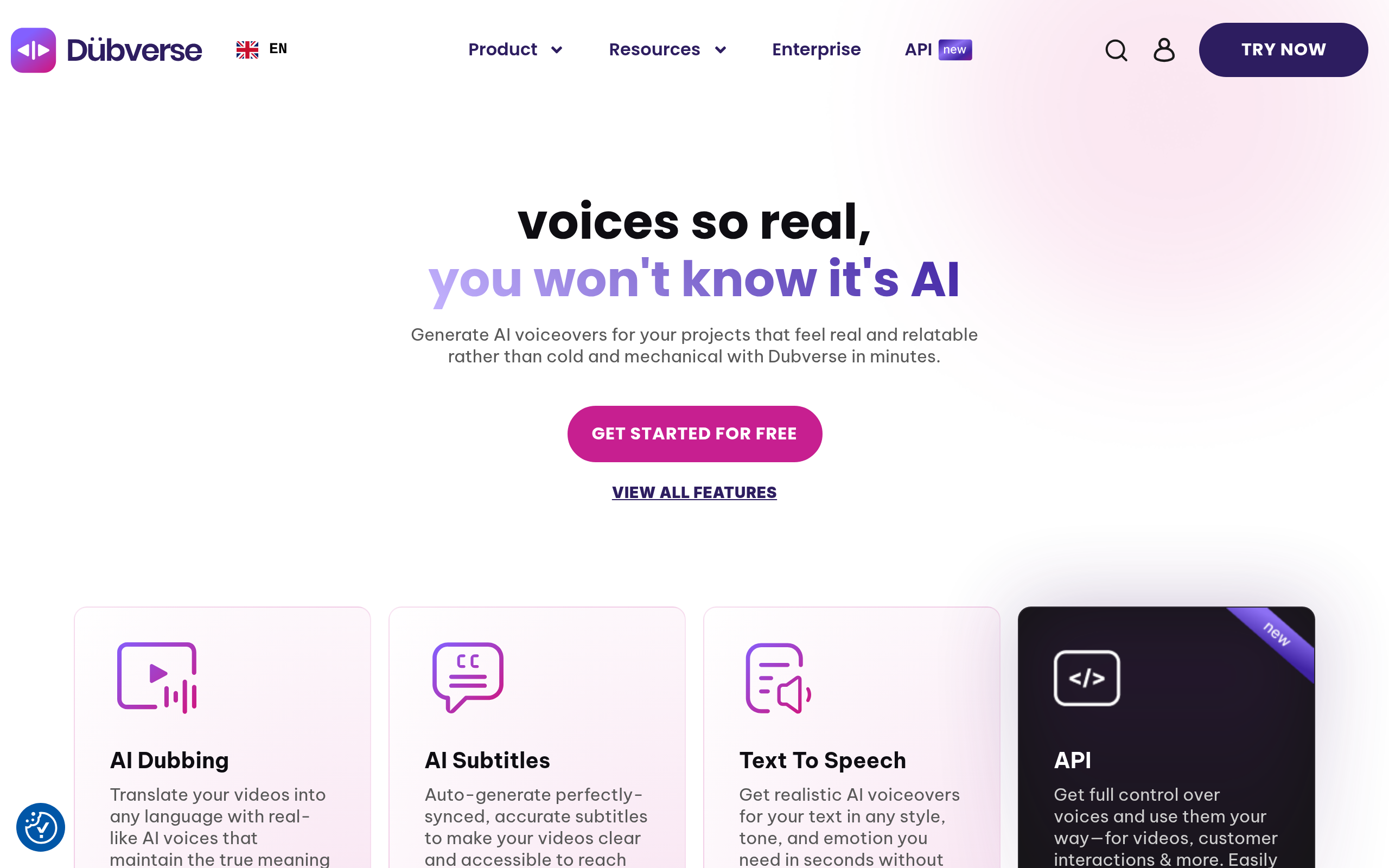 Dubverse — fast browser-based video dubbing