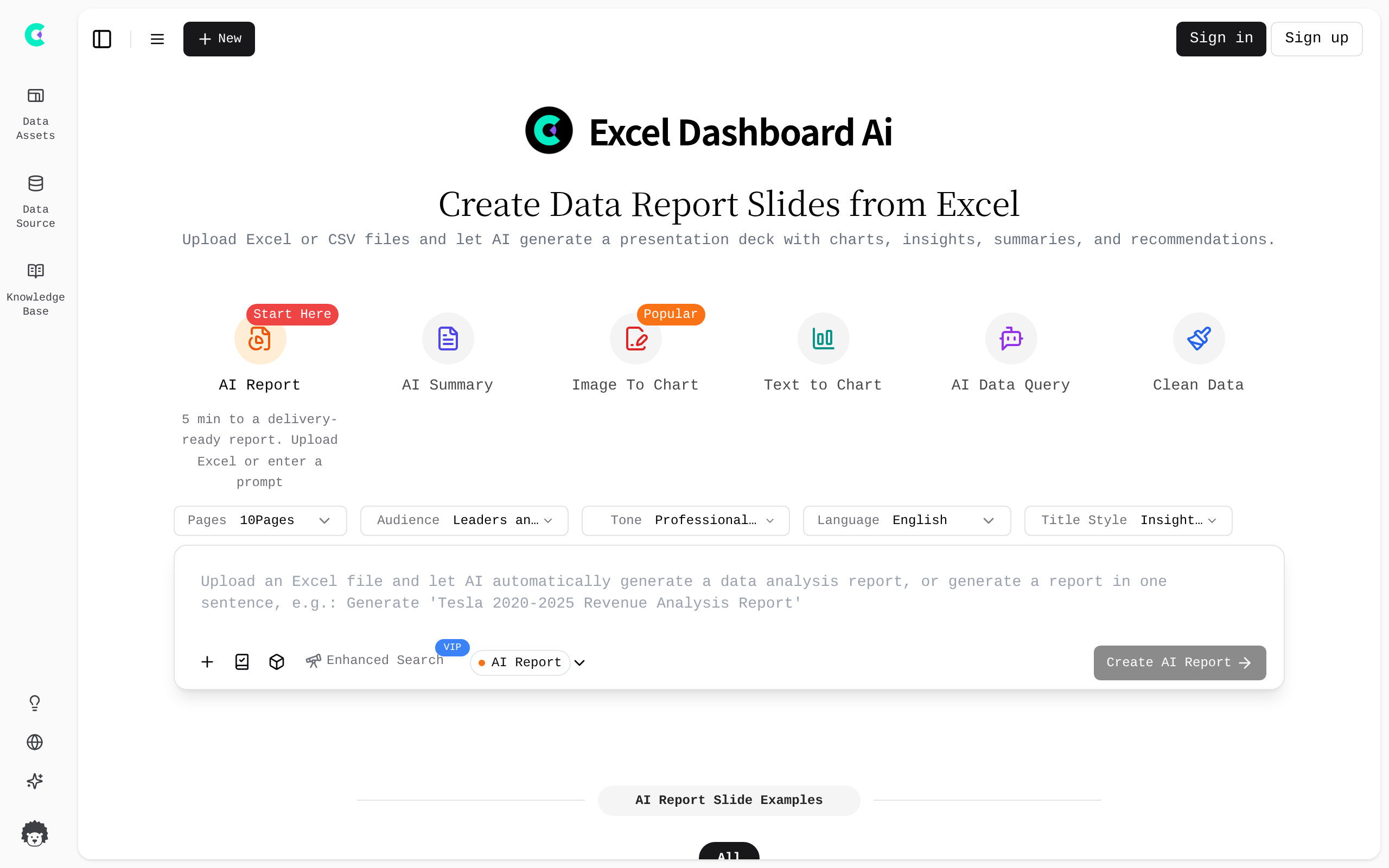 ExcelDashboard Ai screenshot