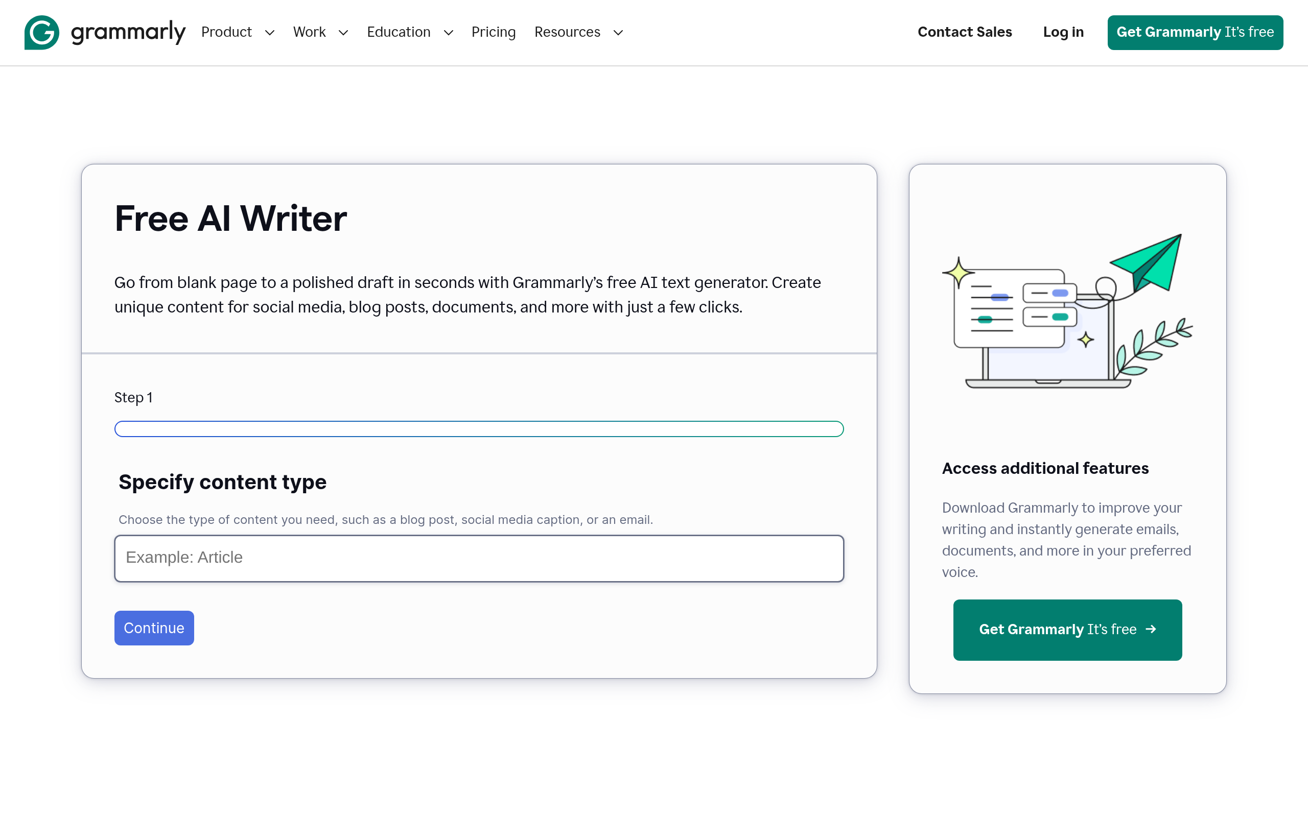 Free AI Writer