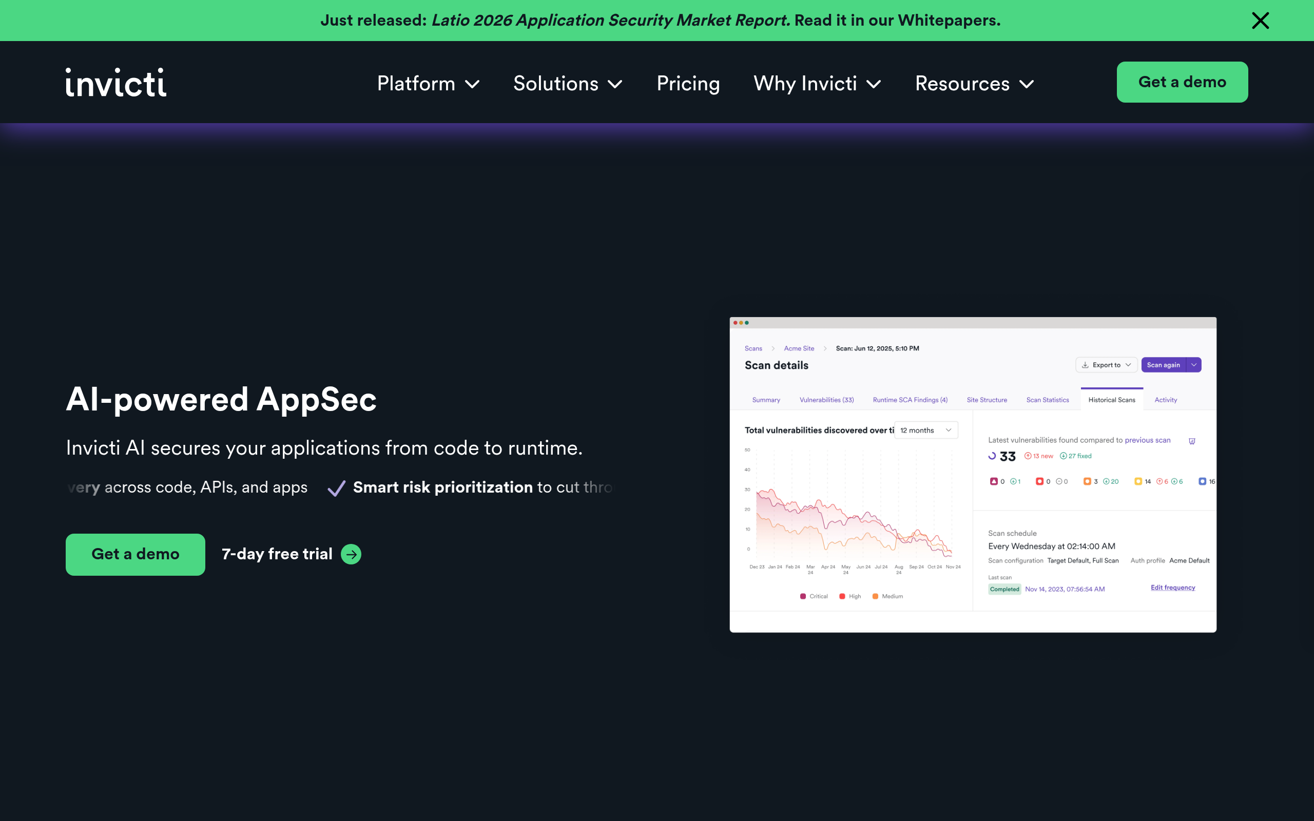 Invicti screenshot