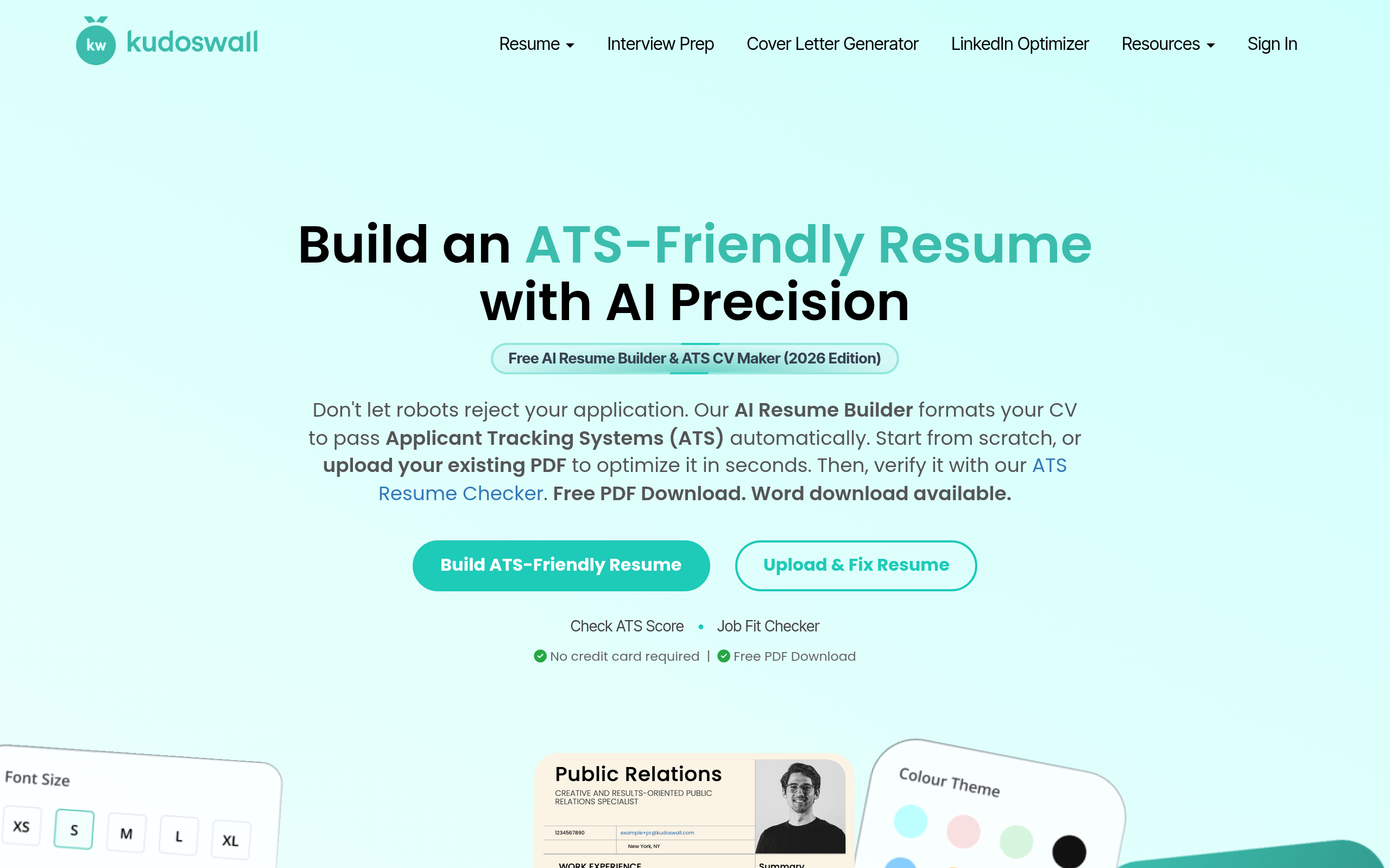 KudosWall AI Resume Builder