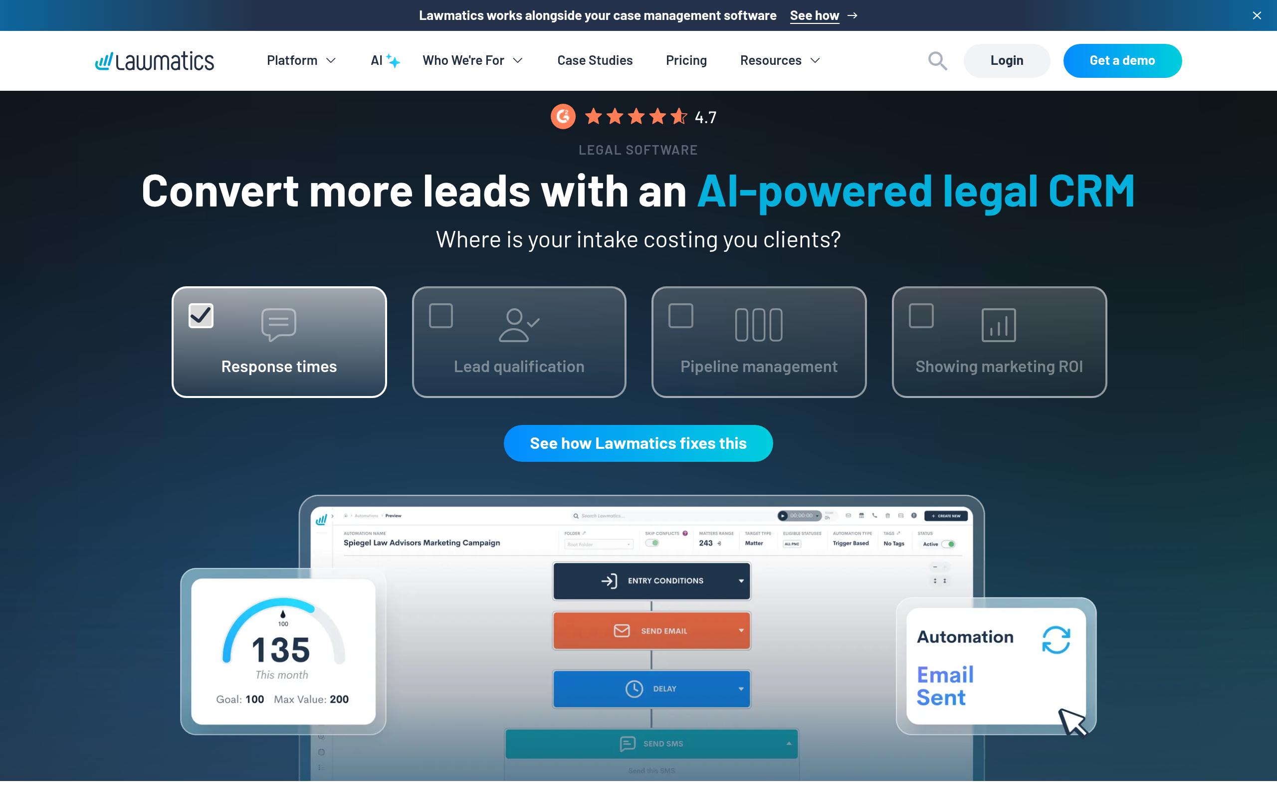 Lawmatics screenshot