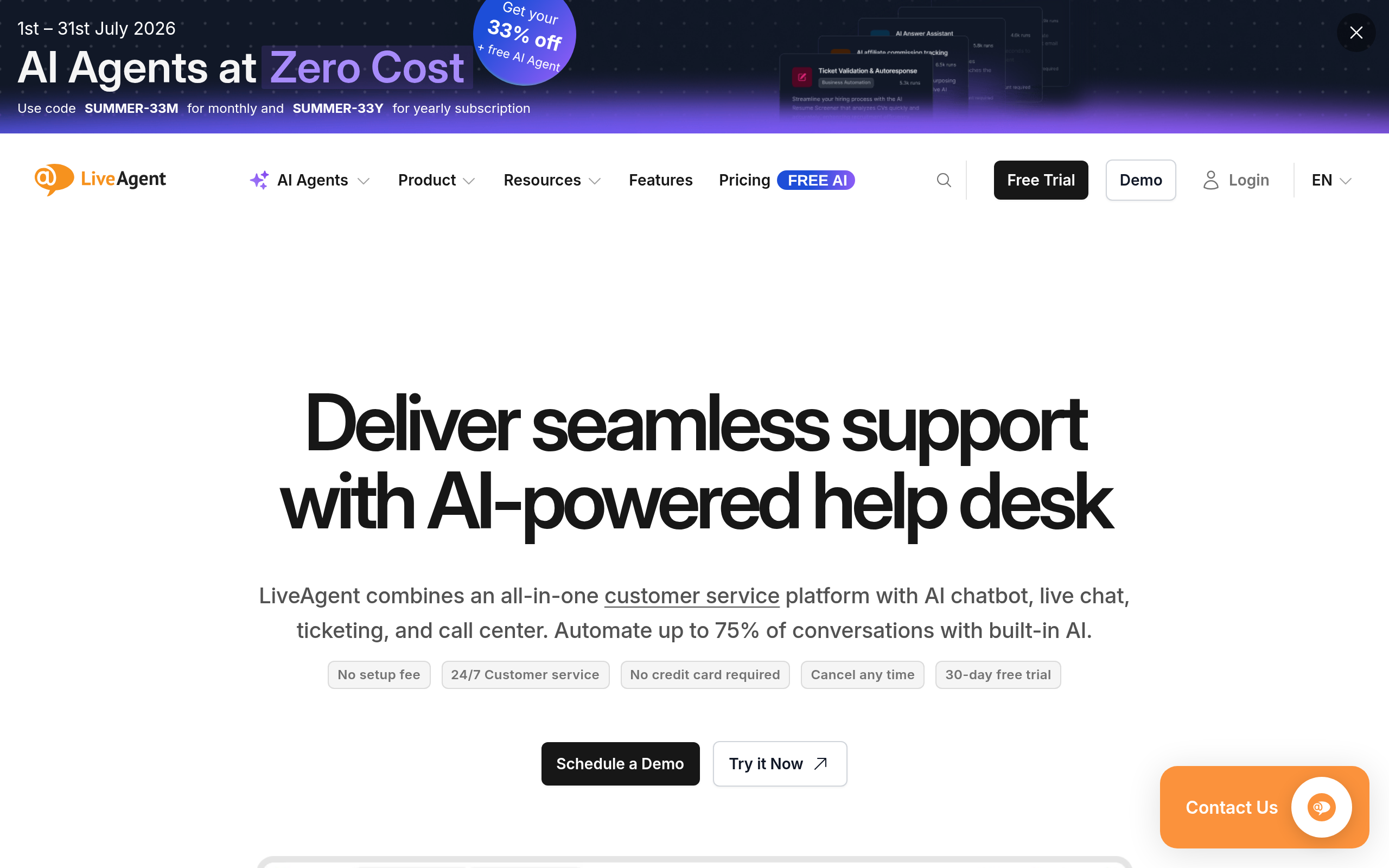 LiveAgent screenshot