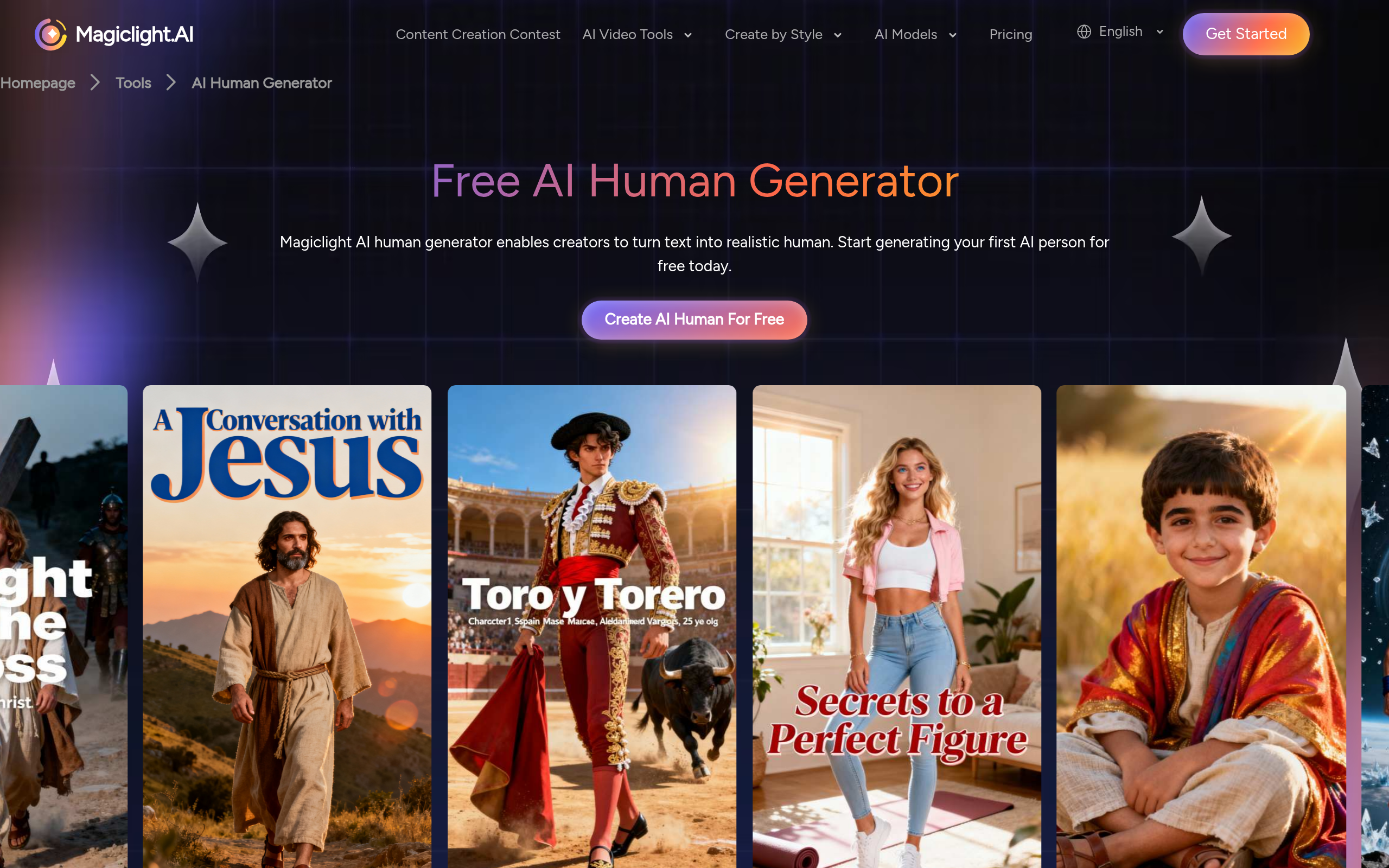 Magiclight AI Human Generator