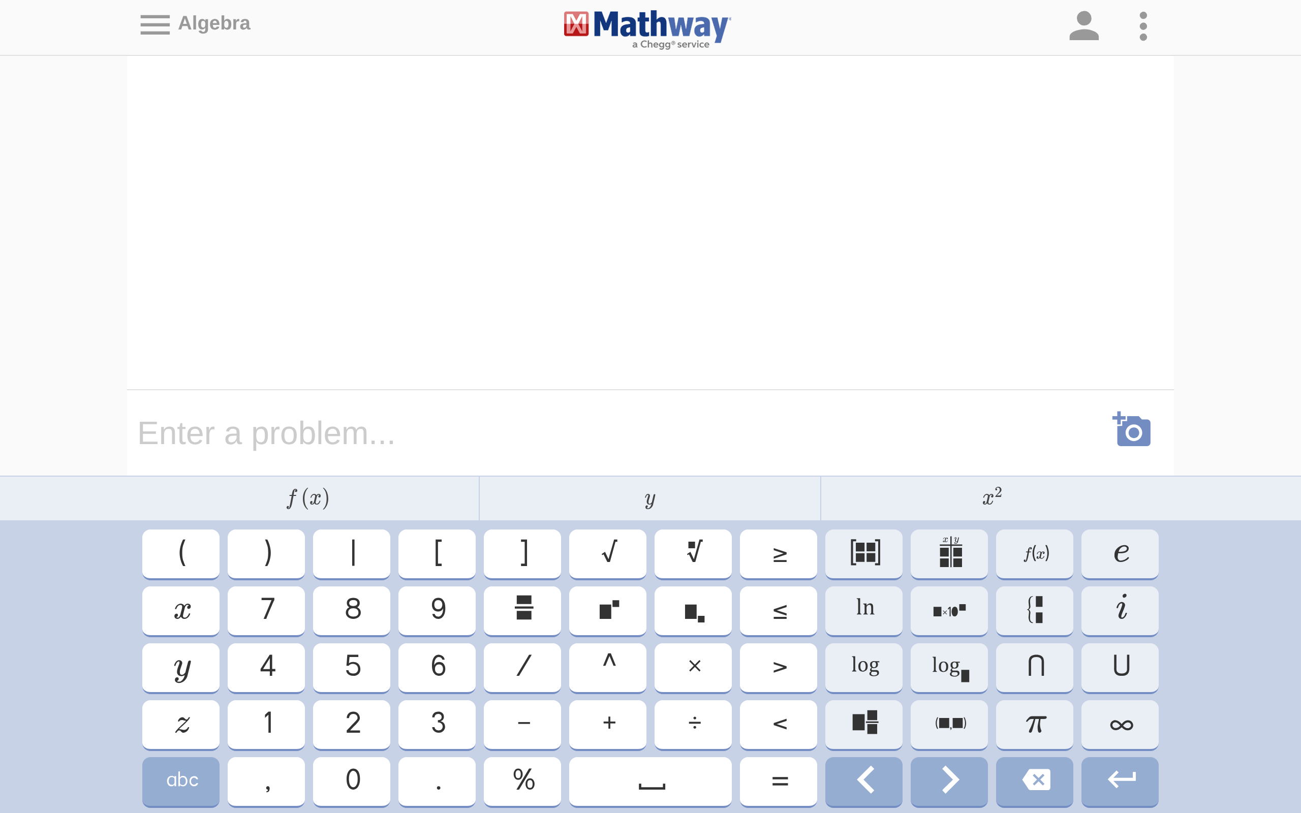 Mathway screenshot
