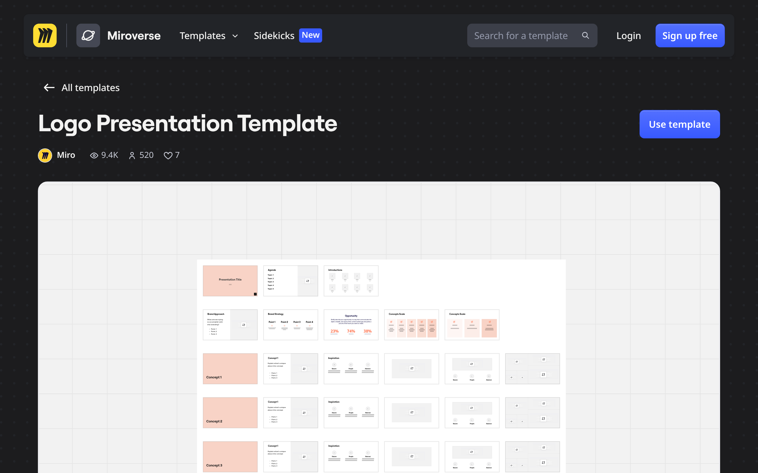 FREE Logo Presentation Template