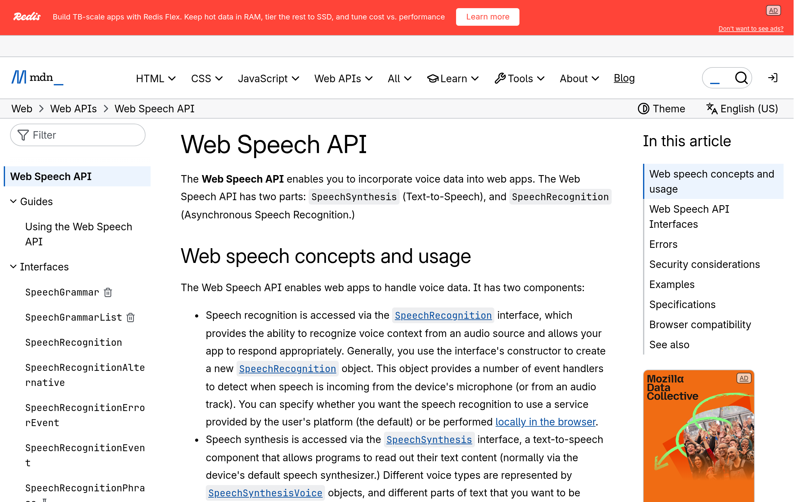 Web Speech API