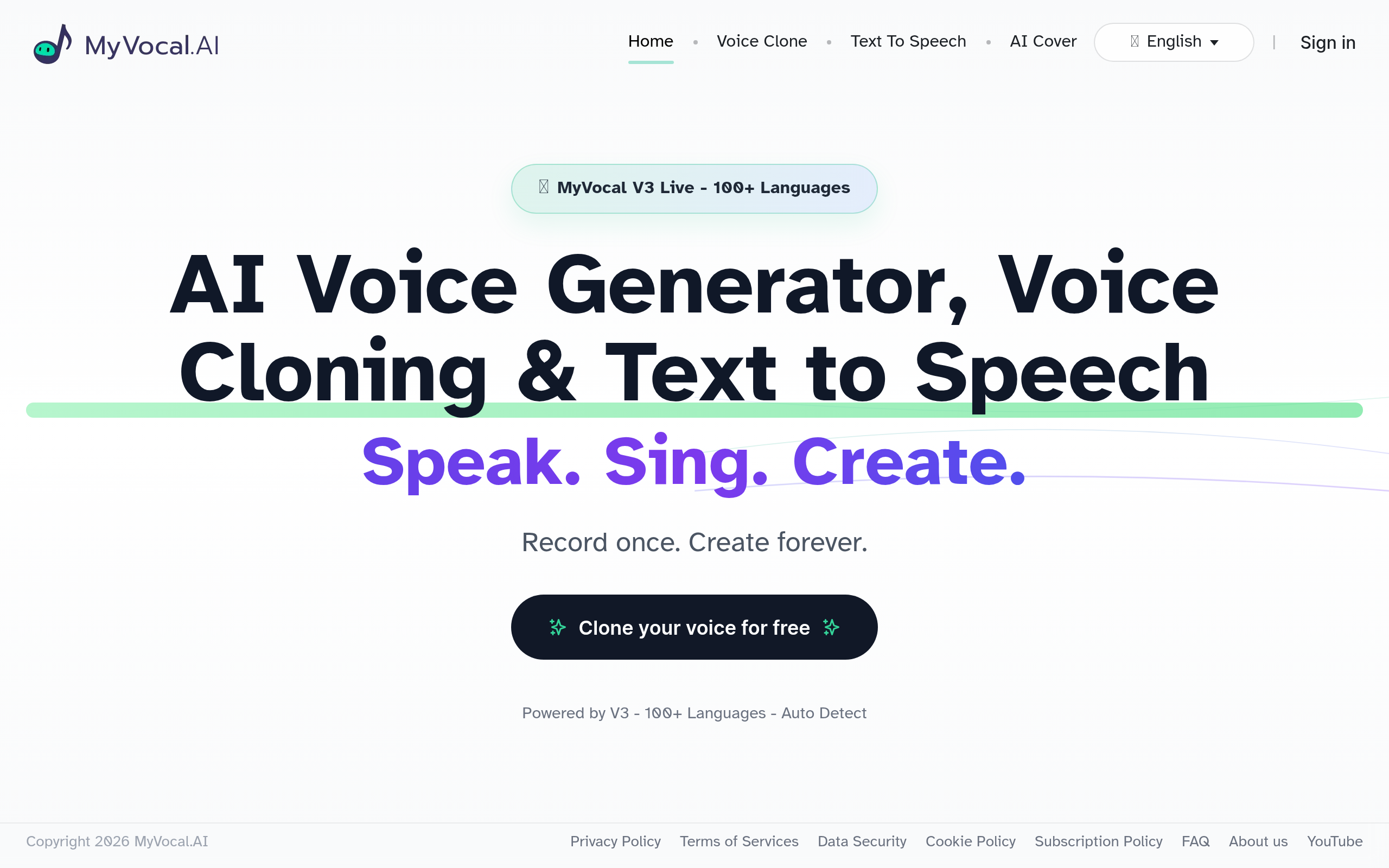 MyVocal AI screenshot