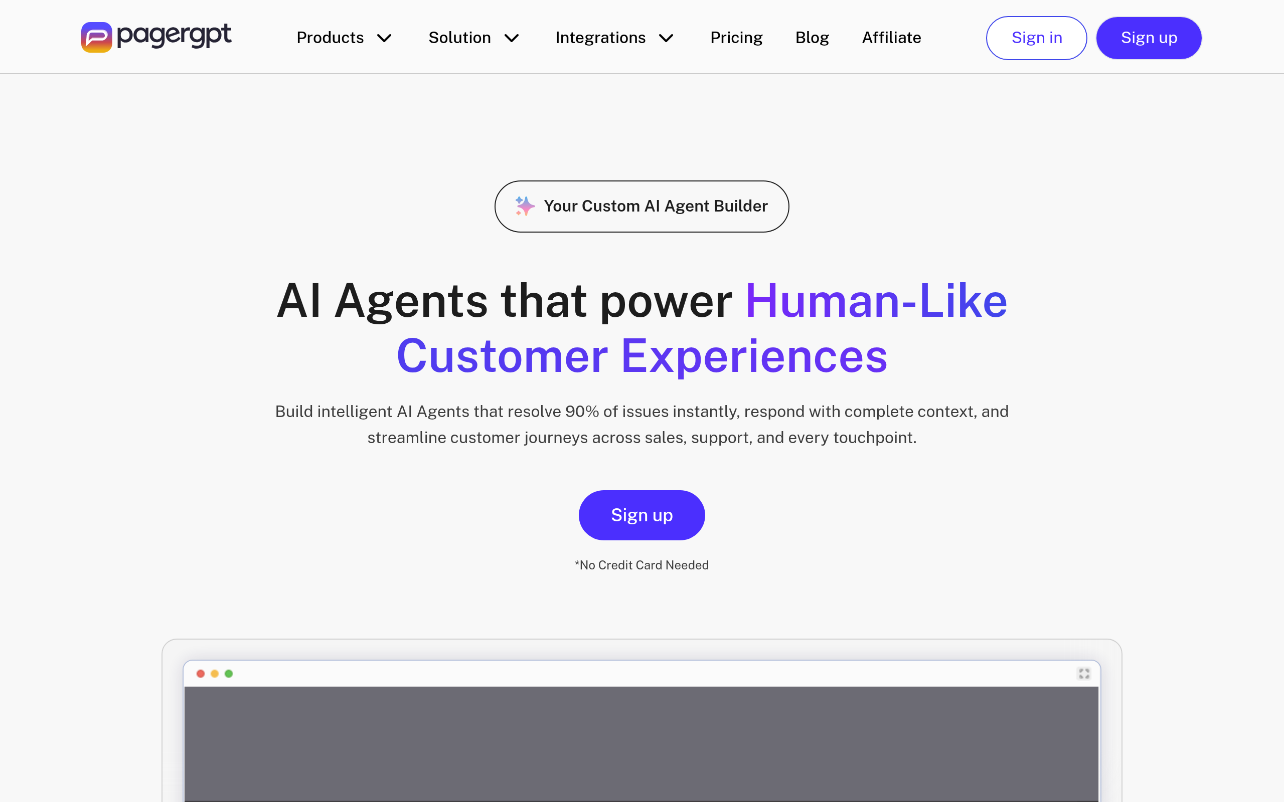 AI Agent Builder screenshot