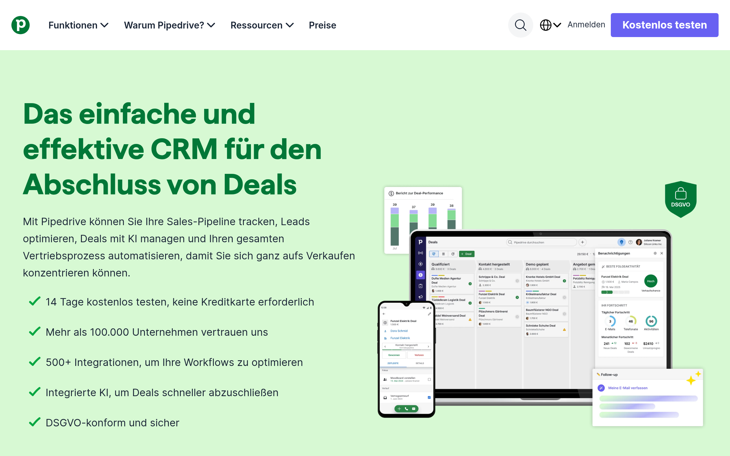 Pipedrive screenshot