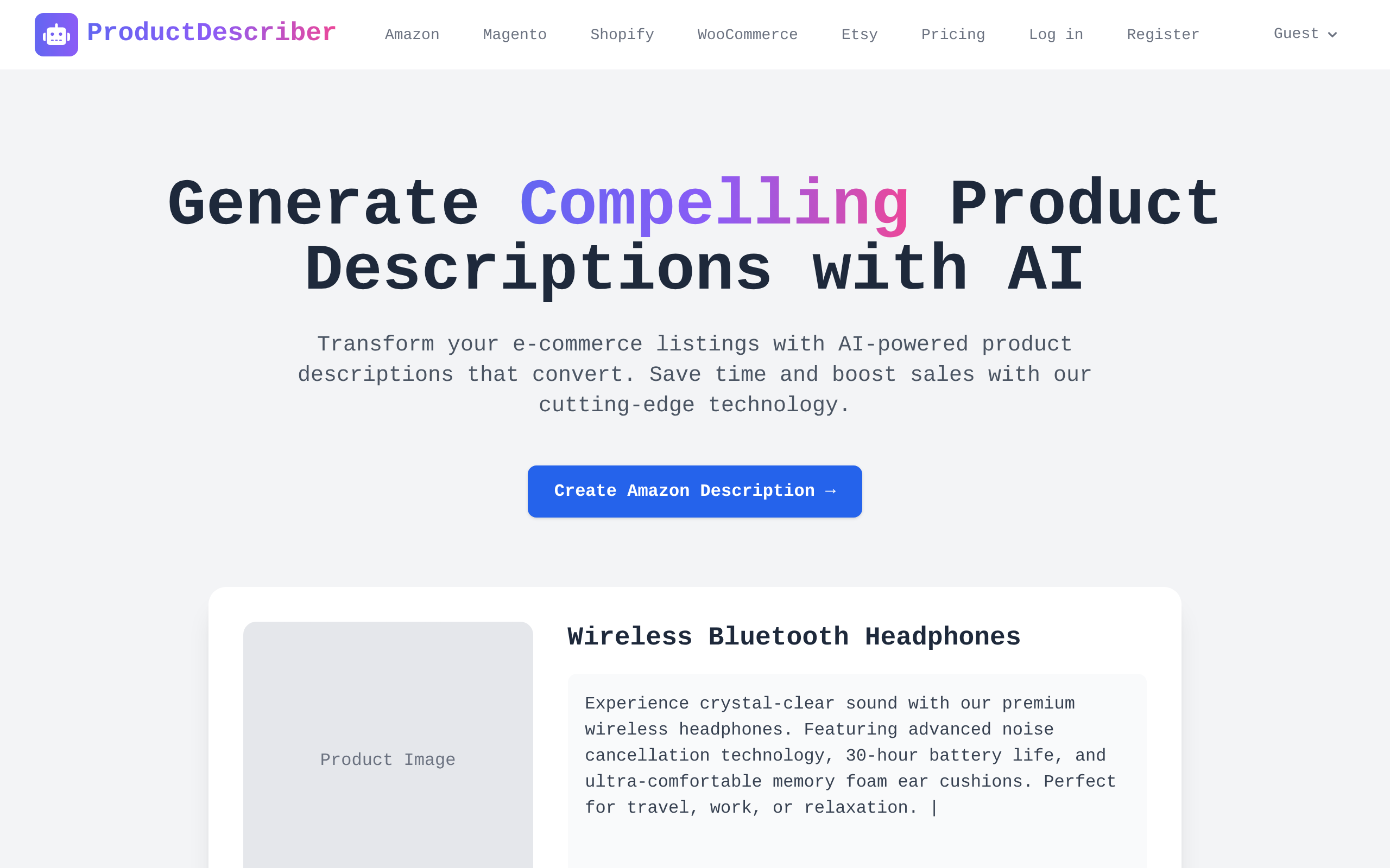 AI Product Description Generator
