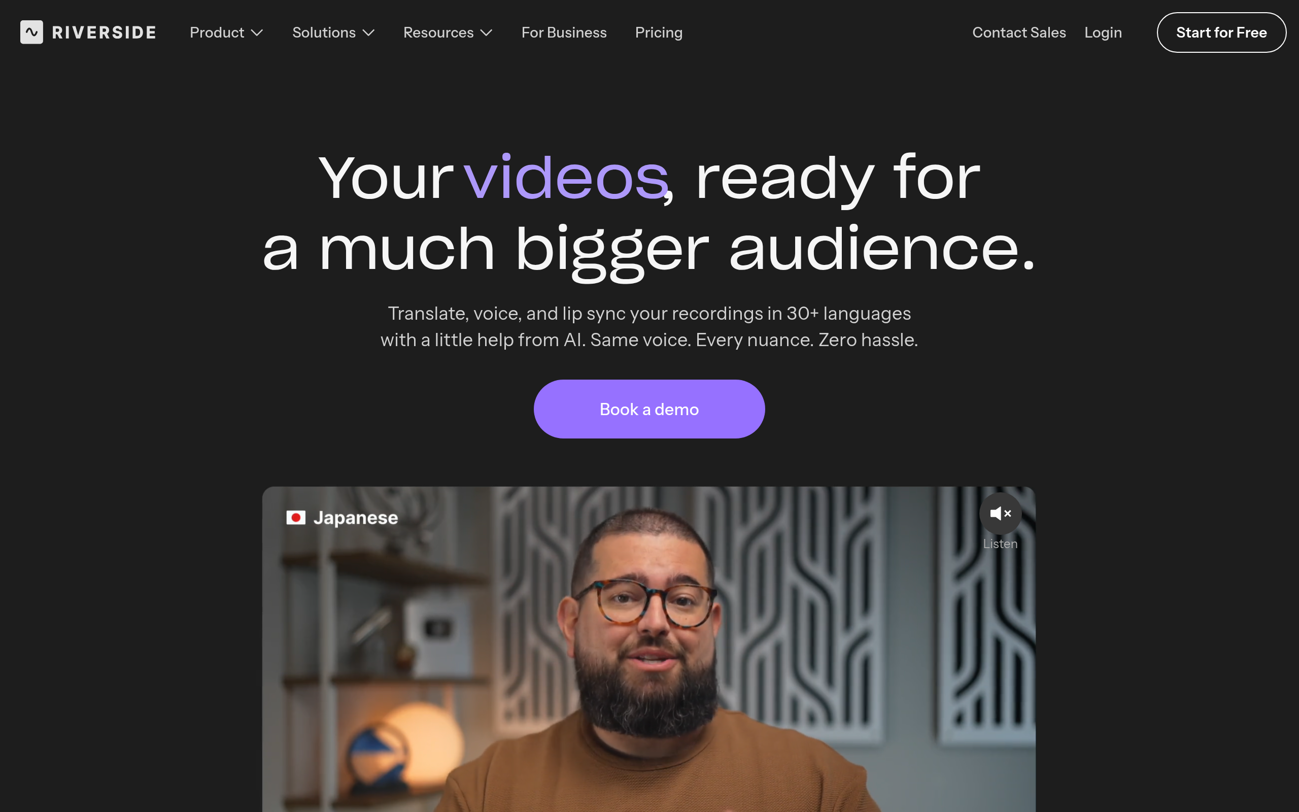 AI Video Translation & Dubbing Tool screenshot