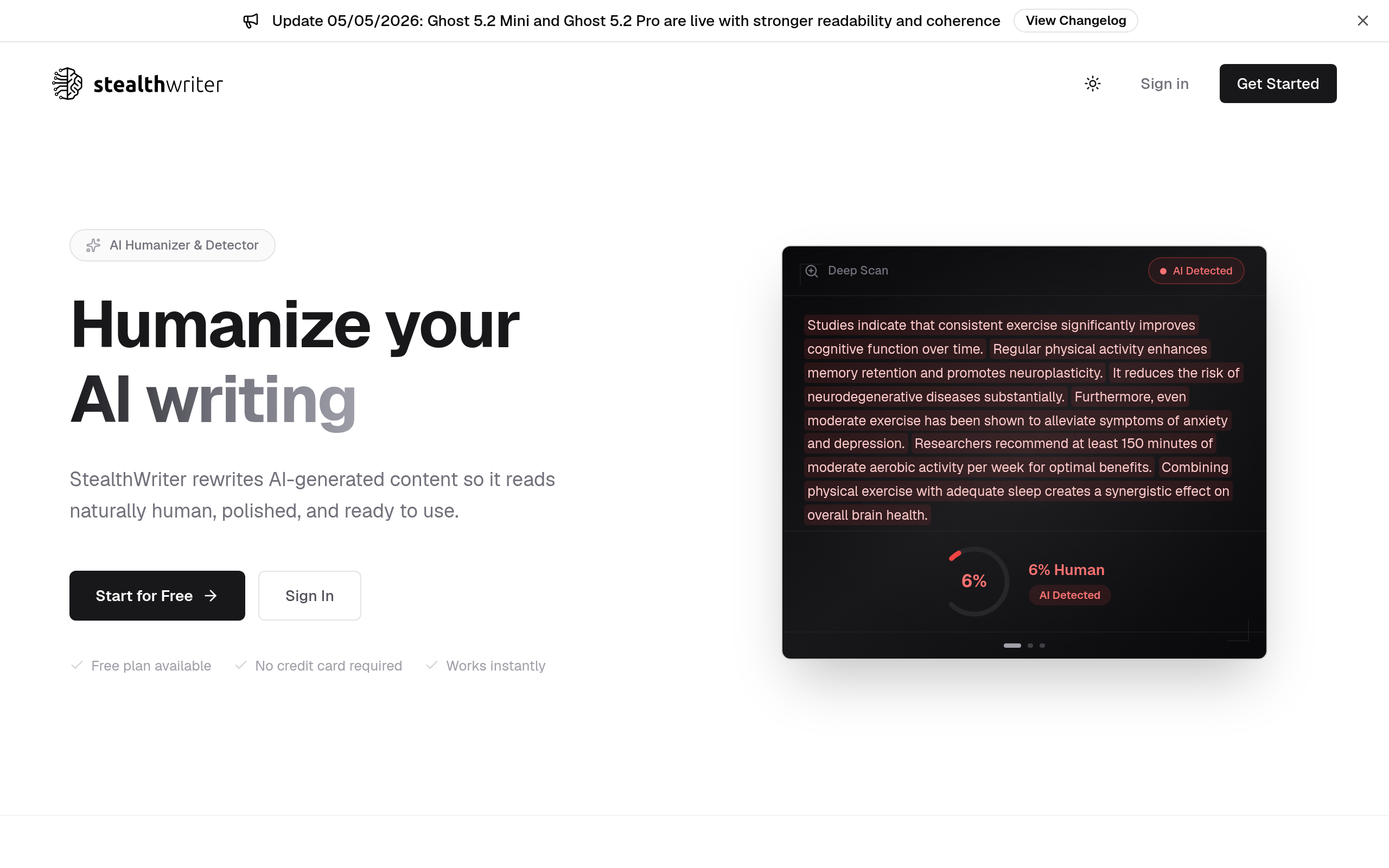 StealthWriter screenshot