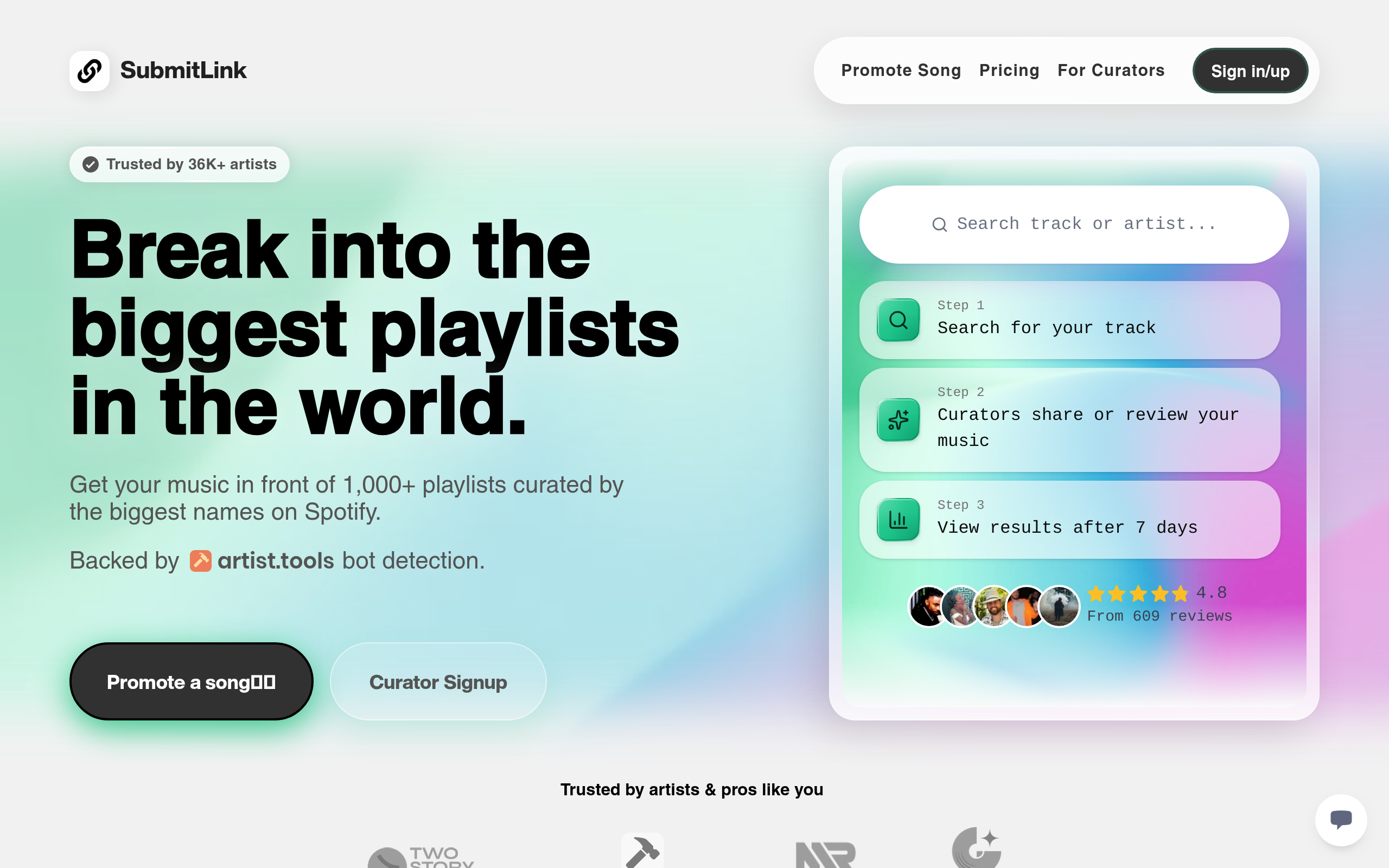 submitlink.io screenshot