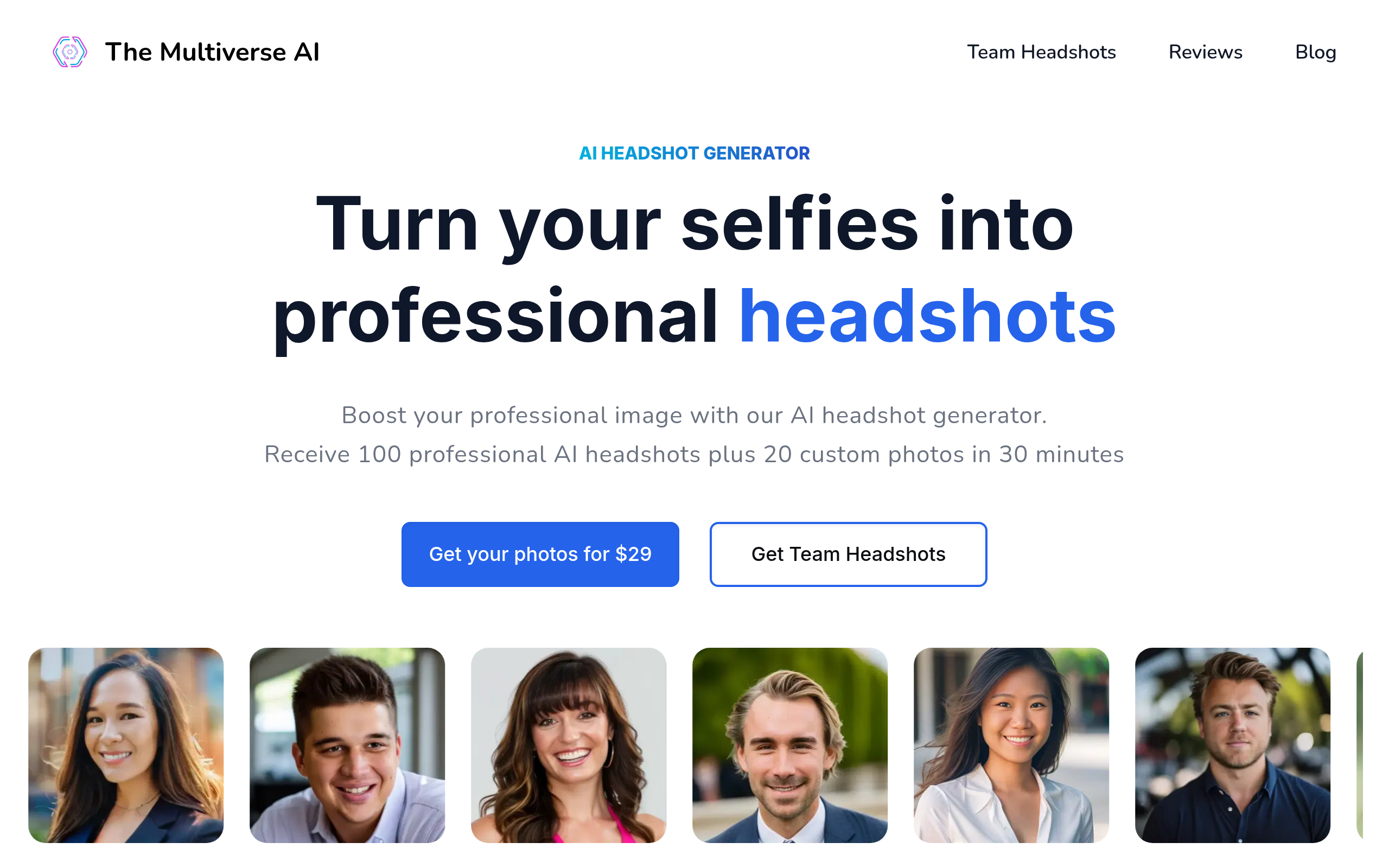 The Multiverse AI - AI Headshot Generator