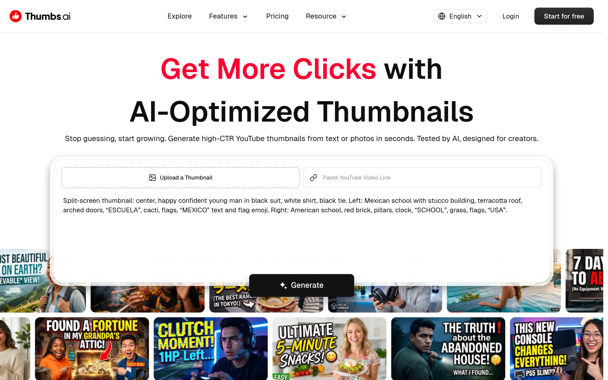 AI YouTube Thumbnail Maker