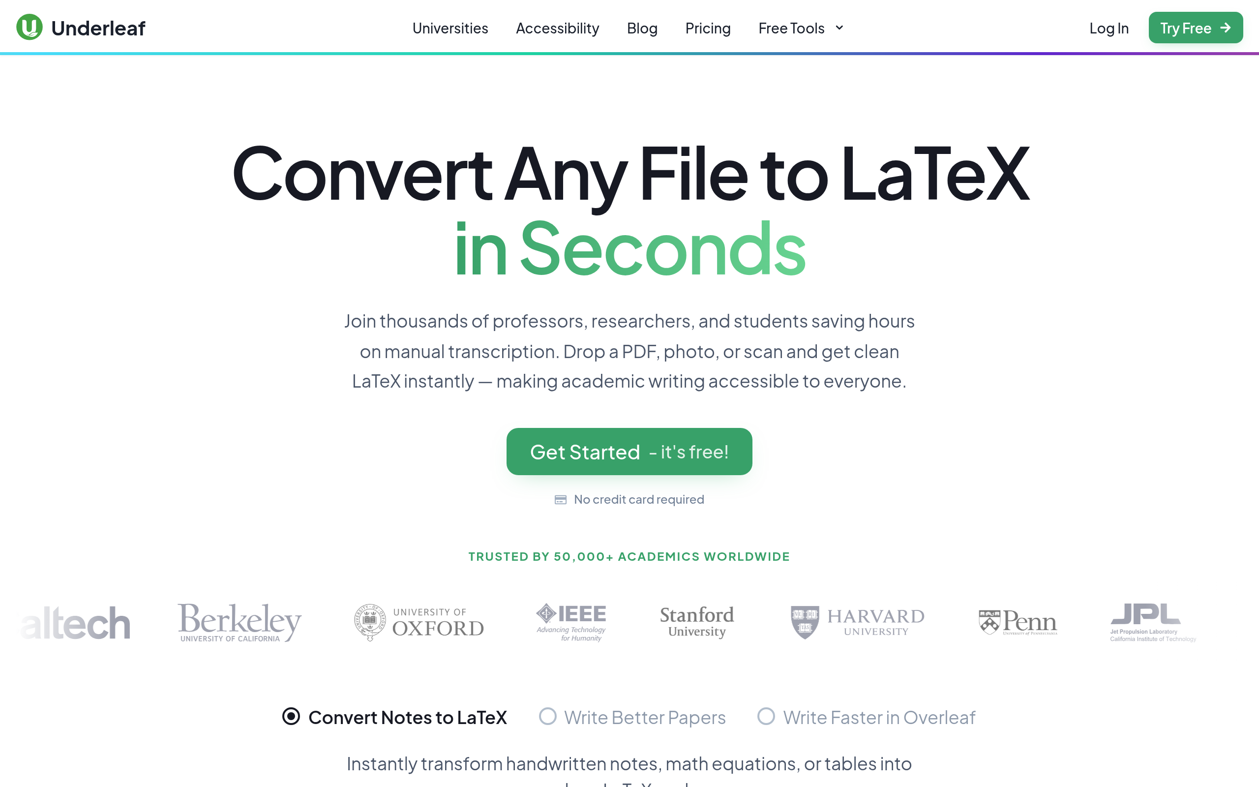 Underleaf screenshot
