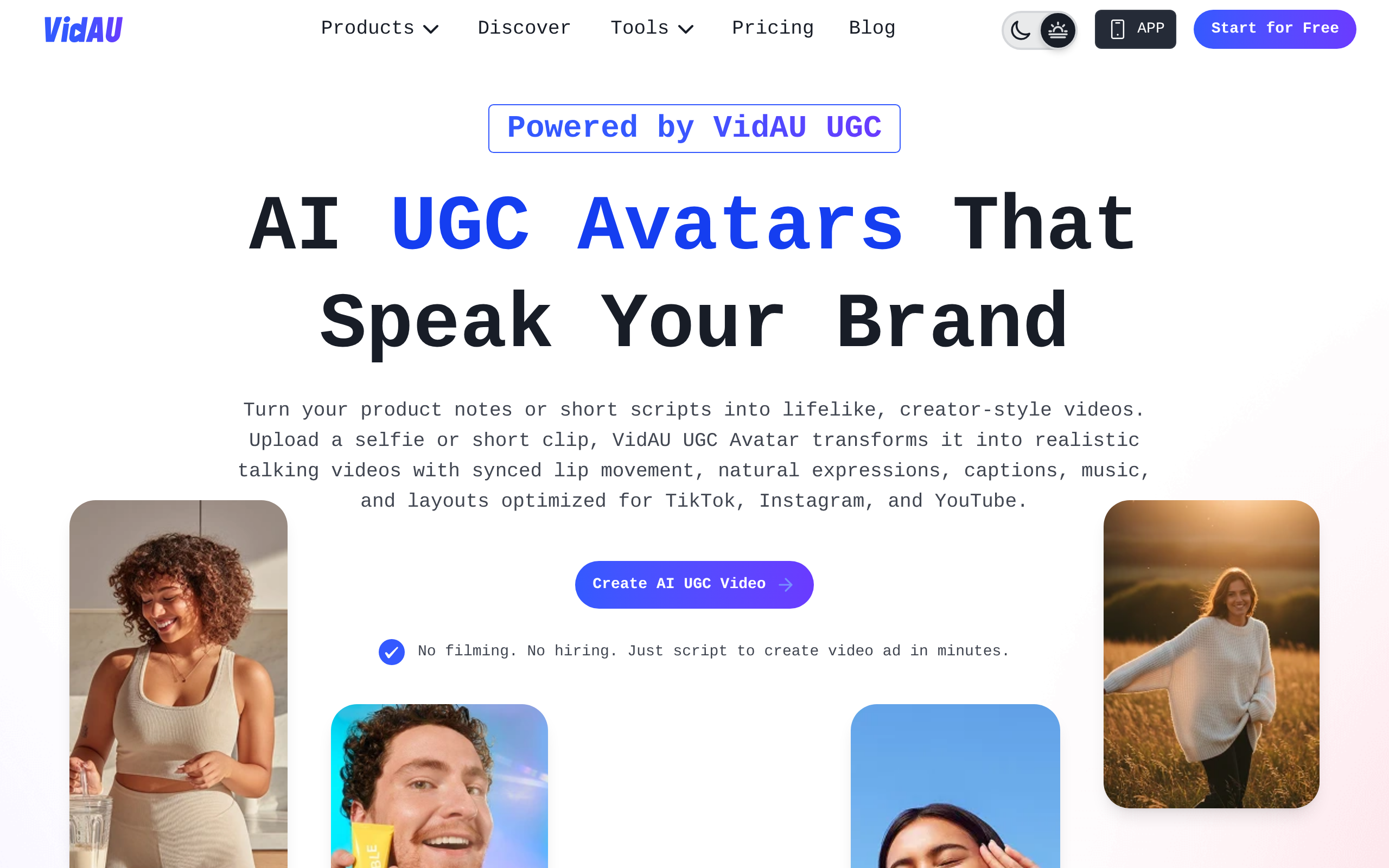 VidAU UGC Avatars