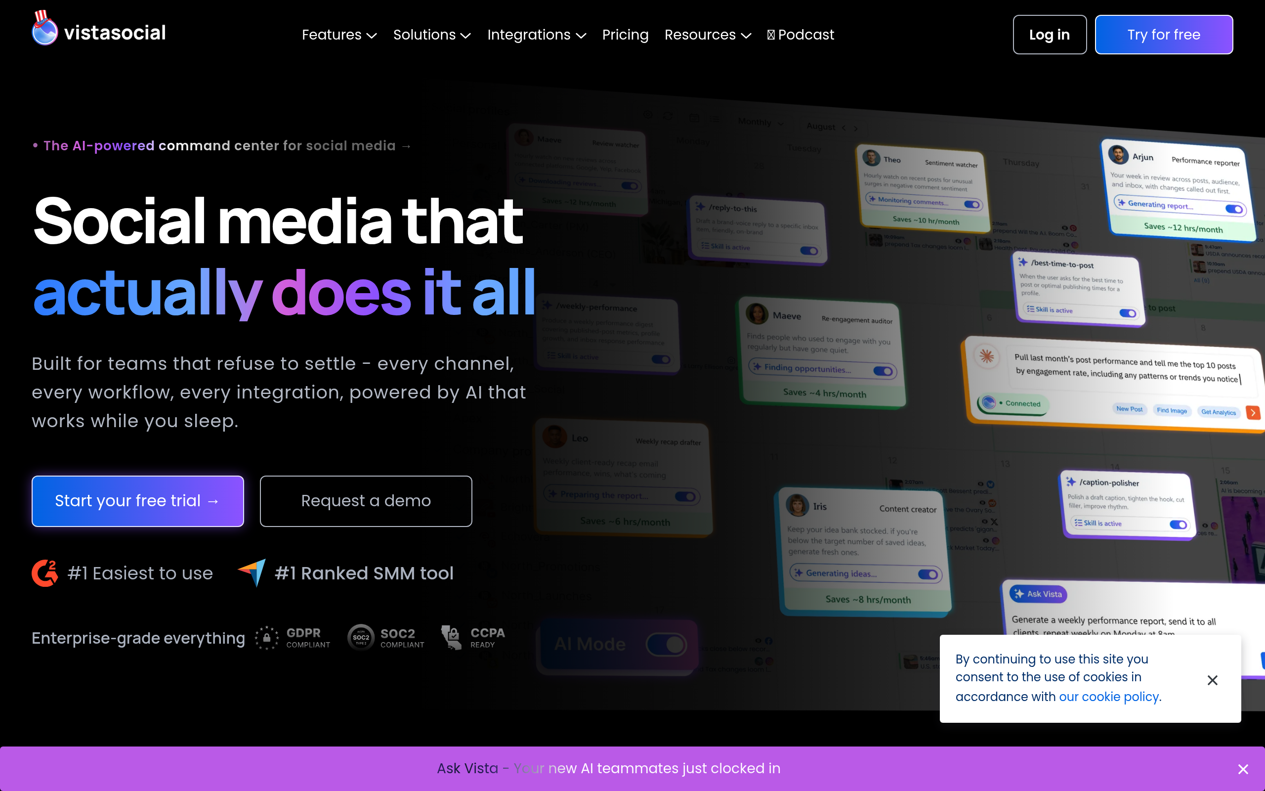 Vista Social screenshot