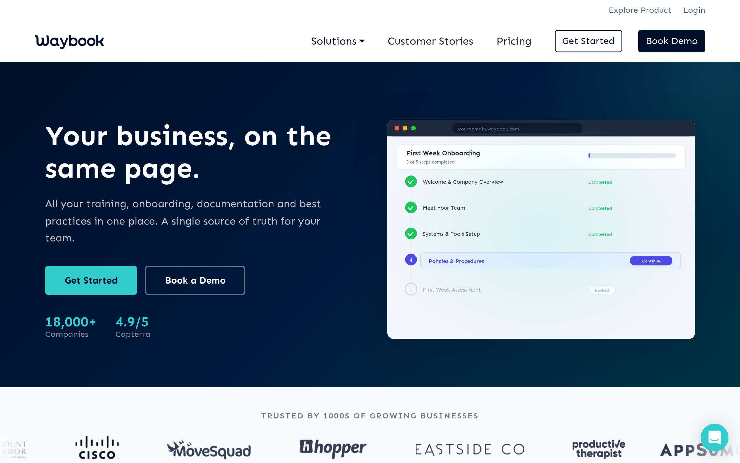 Waybook screenshot