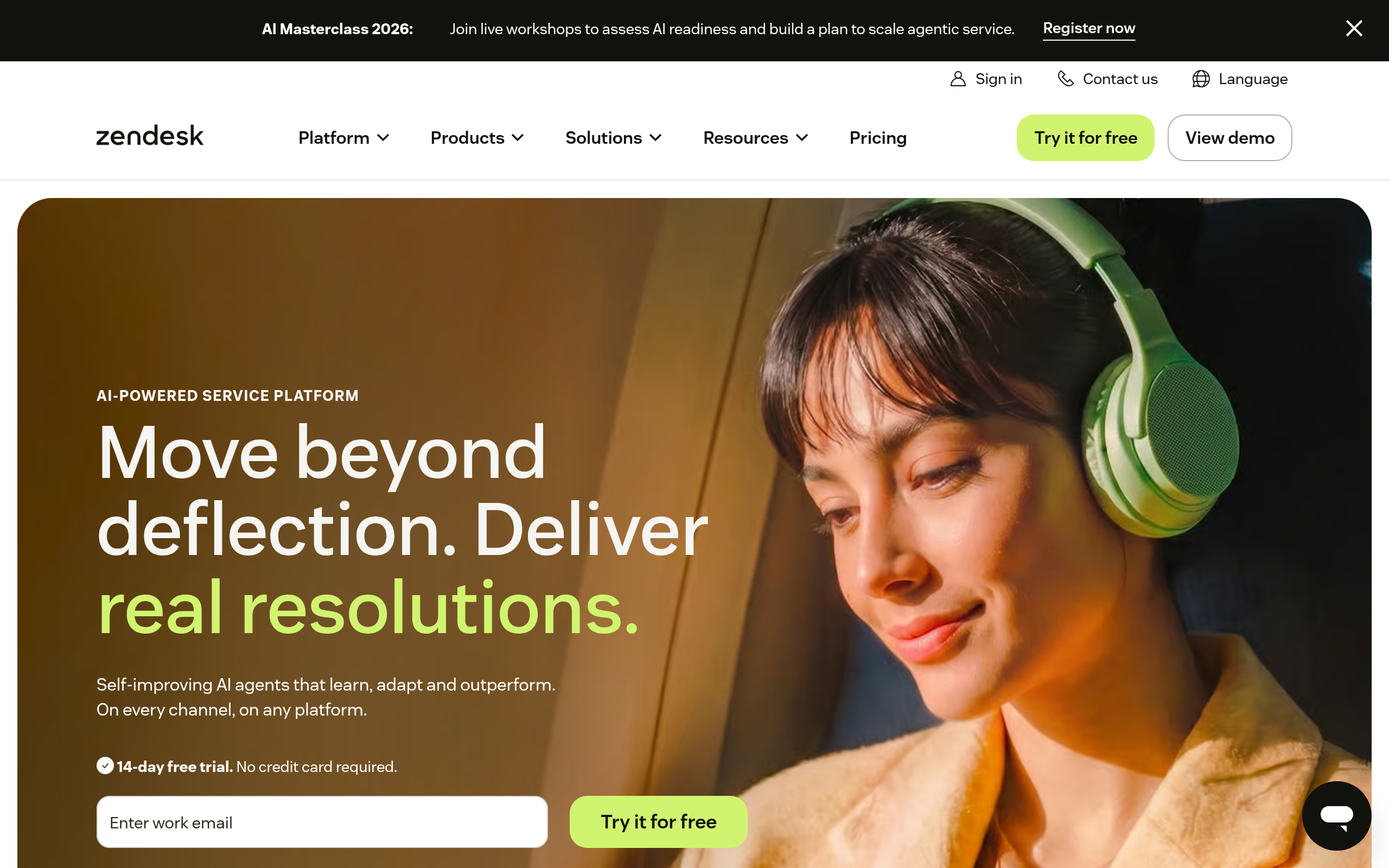 Zendesk AI screenshot