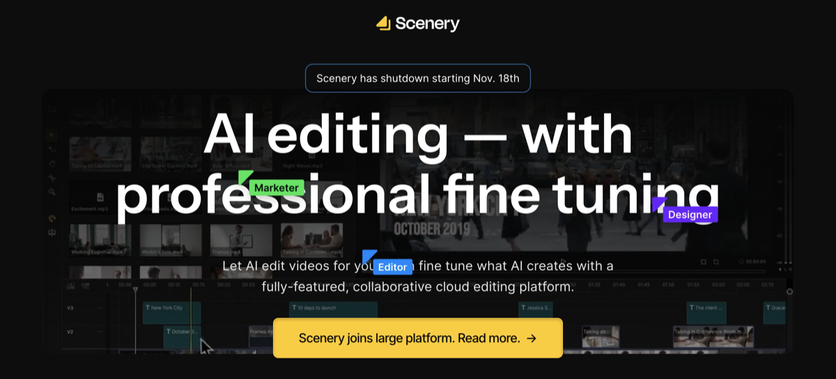 Scenery Video Editor - AI tool screenshot